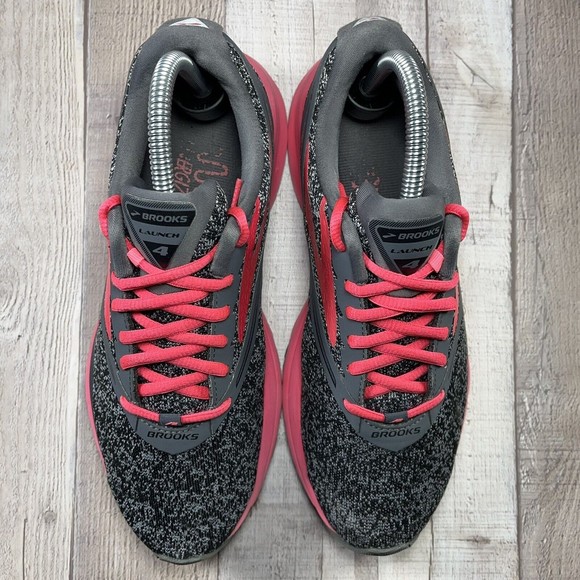 Brooks Launch 4 Women's Running Shoes Sneakers Gray Pink Size 9B 1202341B018 - Picture 4 of 11